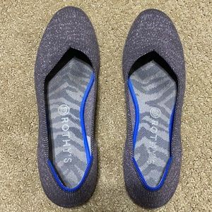 Rothy's Size 10 Twilight Metallic Flats Retired